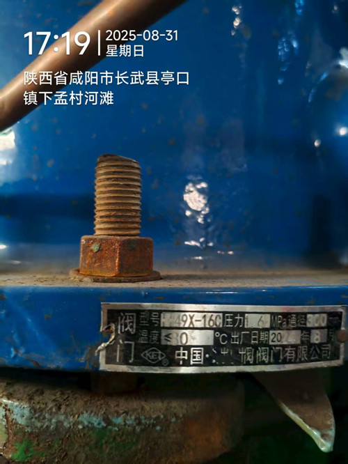 HH48/49X微阻緩閉蝶式止回閥局部現(xiàn)場照